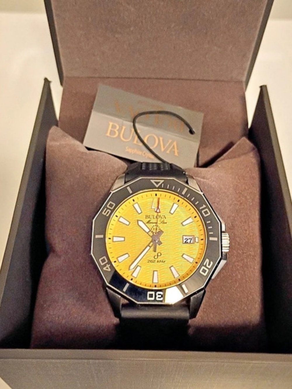 Bulova Marine Star Silicone Strap Men's Watch 43MM
